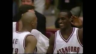 NCAA mens basketball clip March 1 1997 California vs Stanford [upl. by Nirok]