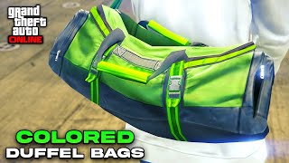 Easiest Ways To Get Colored Duffel Bags In GTA 5 Online Easy Duffel Bag Glitch [upl. by Herminia]