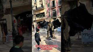 Las Ramblas street Barcelona Spain 🇪🇸shorts viralvideo [upl. by Ylluz706]