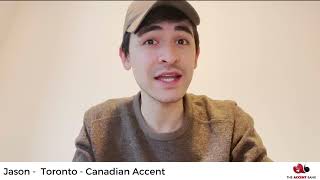 Jason  Toronto  Canadian Accent  The Accent Bank [upl. by Klina]