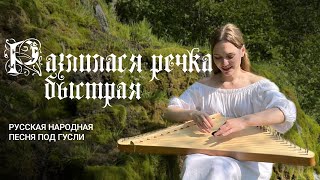 Русская народная песня под гусли  Разлилася речка быстрая [upl. by Yeltihw]