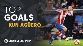 TOP 10 GOALS LaLiga Sergio Kun Agüero [upl. by Selinda]