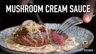 Steak with Mushroom Cream Sauce [upl. by Lester]