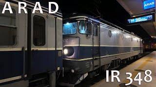 IR 348 departure from Arad Central Station romania arad travel train [upl. by Franny]