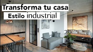 ✅Casa INFONAVIT estilo INDUSTRIAL Ideas para DECORACIÓN 🔨😱 [upl. by Noiek940]