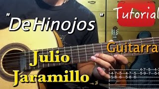 De Hinojos  Julio Jaramillo tutorialCover Guitarra [upl. by Assilam]