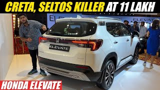 Creta Seltos Killer at Rs 11 Lakh  Honda Elevate  Walkaround with Launch Details amp More [upl. by Rothwell218]