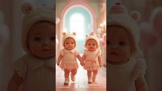 New baby fashion ramp walk cutebaby babyshorts fashiontwins shortsfeed [upl. by Akila609]