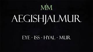 How to pronounce Aegishjalmur or Ægishjálmur [upl. by Artemis]