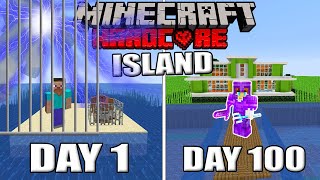 I Survived 100 Days On Scary Survival Island in Minecraft Hardcore Part2 [upl. by Pascoe]