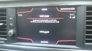 SEAT Leon MK3 MirrorLink 11 No black bars 100 Full Screen  SAMSUNG root [upl. by Nitsirt]