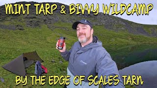 MINT TARP amp BIVVY WILDCAMP  Scales Tarn Blencathra The Lake District [upl. by Emmer7]