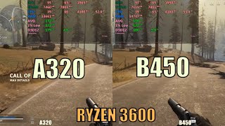 AMD B450 vs A320 Motherboard  Ryzen 3600 [upl. by Nus266]