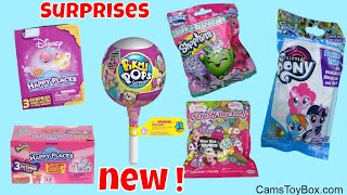 Blind Bags Opening Disney Shopkins Happy Places Pikmi Pops Squish Dee Lish Slow Rise Toy Surprises [upl. by Yelsnit]