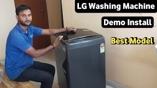 Lg top load washing machine demo  lg washing machine demo [upl. by Adnek392]