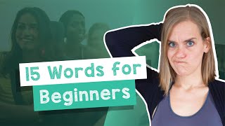 Learn 15 German Words for ABSOLUTE Beginners  A1 with Jenny [upl. by Xenia614]