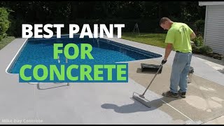 How To Paint Your Concrete Patio in 2023  What Paint To Use [upl. by Enialed417]