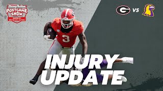 UGA hoping for good news after 2 injuries to key players  DawgNation postgame [upl. by Miche]