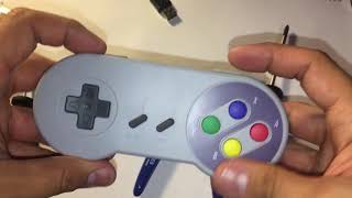 Turning a controller into gaming consle  Raspberry pi Zero build into the SNES controller [upl. by Nyroc842]