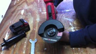 Milwaukee 268020 18V Cordless M18 412in CutOffGrinder  Review [upl. by Einwat]