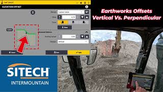 Earthworks Offsets  Vertical VS Perpendicular Excavator [upl. by Read]