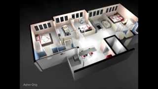 3GEN HDB Floorplan Open Kitchen Layout 121 Sqm MulitGenerationFamily 3d render [upl. by Sudhir]