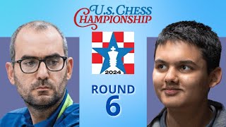 Leinier Dominguez Perez vs Abhimanyu Mishra  United States Championship 2024  Round 6 [upl. by Leizahaj]