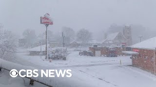 Second winter storm to bring snow flash flooding across US [upl. by Hammad]