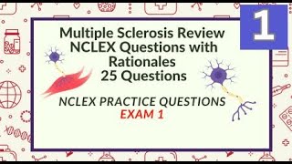 Multiple Sclerosis Nursing Questions and Answers 25 NCLEX Prep Questions Test 1 [upl. by Syd]