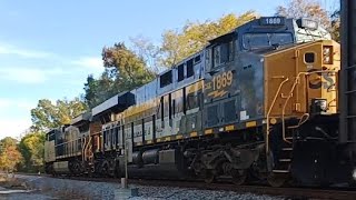 CSX I03126 With 1869 quotCampOquot Heritage Past Milepost 805 Near Ebenezer Road [upl. by Golanka73]