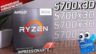 RYZEN 7 5700x3D A AMD ACERTOU Quase um 5800x3D mais frio e barato Vs 12 CPUs Games  Render [upl. by Neely]