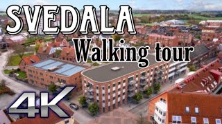 Svedala Walking Tour 4k  Main street for shopping restaurants and drinks [upl. by Louisette]