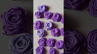 Satin ribbon Rose flowers [upl. by Draw]