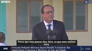 François Hollande Discours « you can be proud of you » [upl. by Rramel]