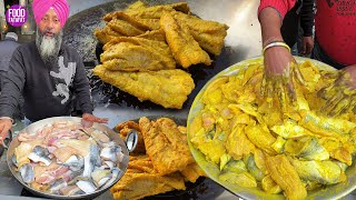 Best Making of Biggest Amritsari Fish Fry Rs 400 Only l Amritsar Street Food [upl. by Kumler408]