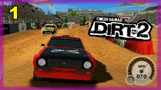 Colin McRae Dirt 2  PSP Multiplayer using Adhoc Party 24 players w bots 1 [upl. by Piane]