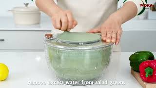 WOKA  5L Salad Spinner  Spin Away Excess Water for Perfect Salads [upl. by Sturrock]