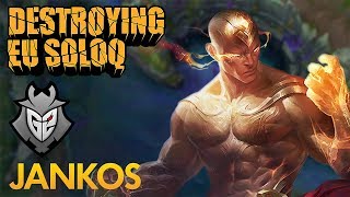 Destroying EU SoloQ G2 Jankos  Lee Sin Jungle  KDA 1537 [upl. by Dreyer515]