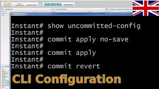 Siemens SCALANCE Aruba Instant CLI command line commit apply revert uncomitted config save write SSH [upl. by Berner173]