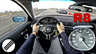 BMW E46 330i Top Speed Drive on German Autobahn 🏎 [upl. by Hewitt]