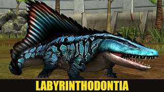 LABYRINTHODONTIA LEVEL 40  Jurassic World The Game [upl. by Ativoj]