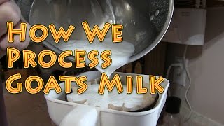 How To Process Goats Milk [upl. by Clarkin218]