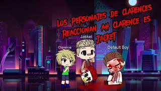 los personajes de clarences react to clarence es jacket hotline miami parte 1 [upl. by Myriam]