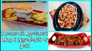 3New Years Eve Appetizers with 5 Ingredients or Less  Blairs Home Cookin [upl. by Aksel]