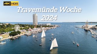 Erlebe die Travemünder Woche 2024 Segelabenteuer und Küstenkultur hautnah Germany🇩🇪4K 60fps HDR [upl. by Akinajnat902]