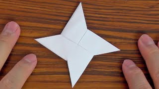 Como fazer uma Estrela Ninja Shuriken de Origami [upl. by Ahsinyar]