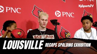 Louisville Cardinals Basketball Pryor amp Johnson Recap Exhibition WIN vs Spalding [upl. by Annaehr]