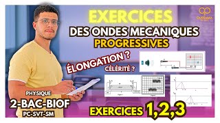 Exercices corrigés sur les Ondes Mécaniques Progressives–2BAC PCSMSVT تمارين [upl. by Lluj587]