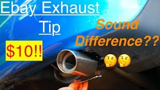 Installing an exhaust tip  SOUND TEST [upl. by Rumpf605]