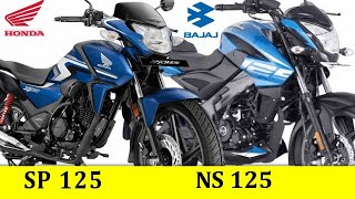 Bajaj Pulsar NS 125 vs Honda SP 125  Compare Honda SP 125 And Bajaj Pulsar NS125  2024 [upl. by George435]